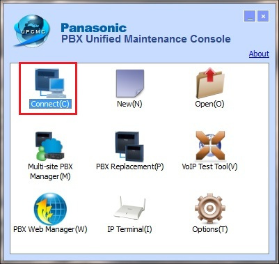 Panasonic pbx unified maintenance console